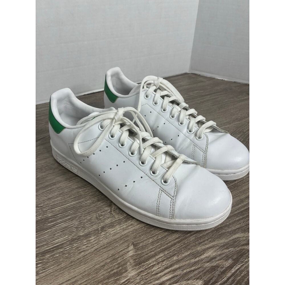 Adidas Stan Smith Men's White Green Sneaker Shoes Size 10